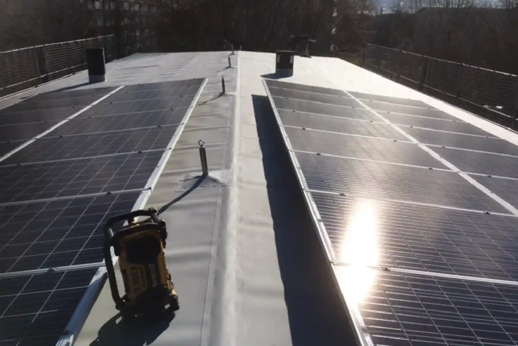 Kita Lübbenau, Photovoltaik auf dem Dach